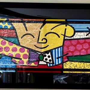 The Hug by Romero Britto limited edition print signed